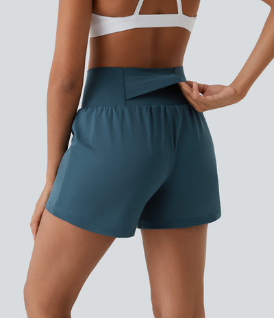 Jorvex | Flexible 2-in-1 Yoga Shorts für Damen Sommer