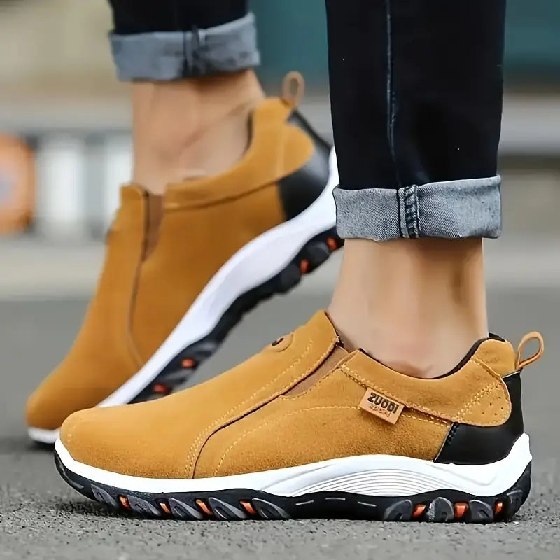 Sportliche Slip-On Sneakers Komfortable Solide Farben für Alltag