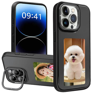 E-Ink Foto-Hülle mit Ständer für iPhone