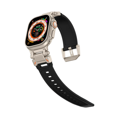 Neues Titan-Metallkopf-Silikonband für die Apple Watch