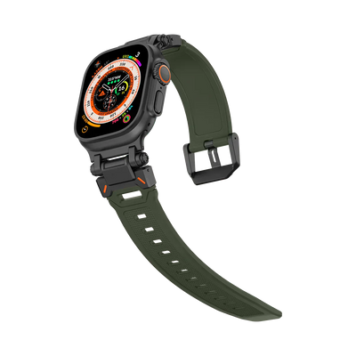 Neues Titan-Metallkopf-Silikonband für die Apple Watch
