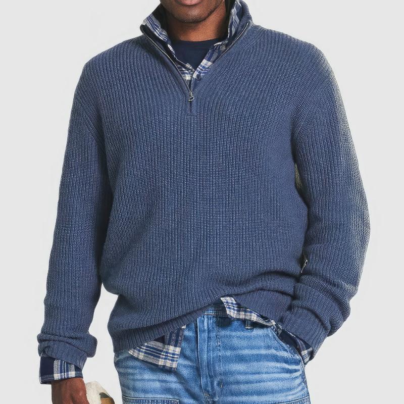 Adelbert | Strickpullover mit Reißverschluss