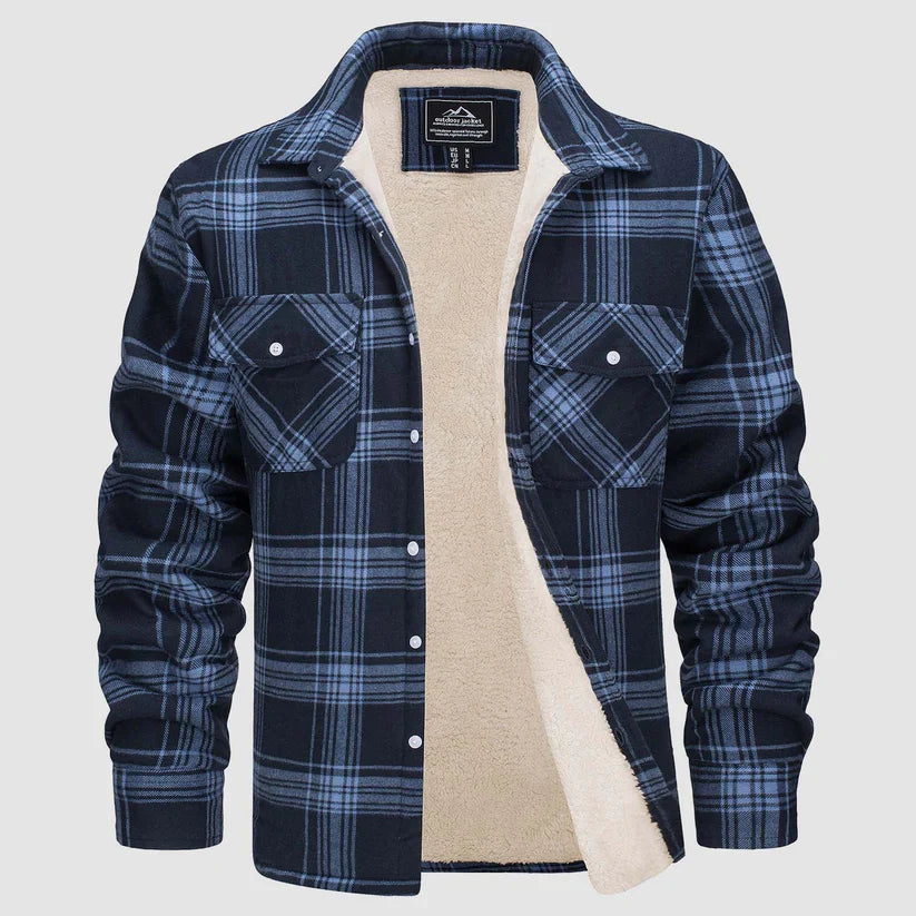 Fleece-Lined Flanellhemd für Herren