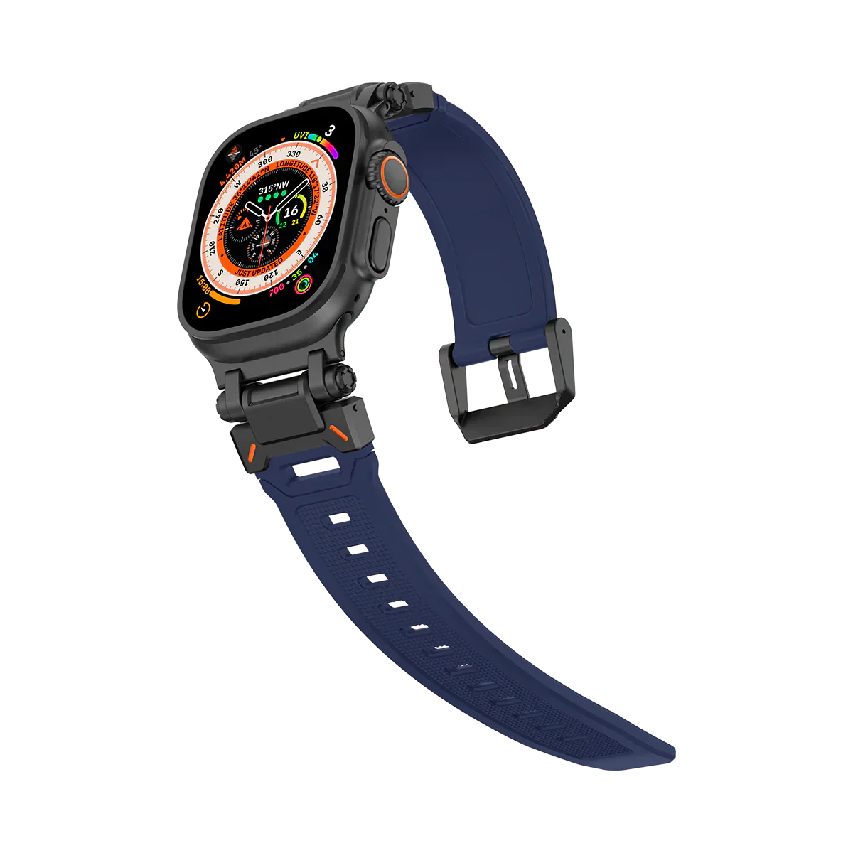 Neues Titan-Metallkopf-Silikonband für die Apple Watch
