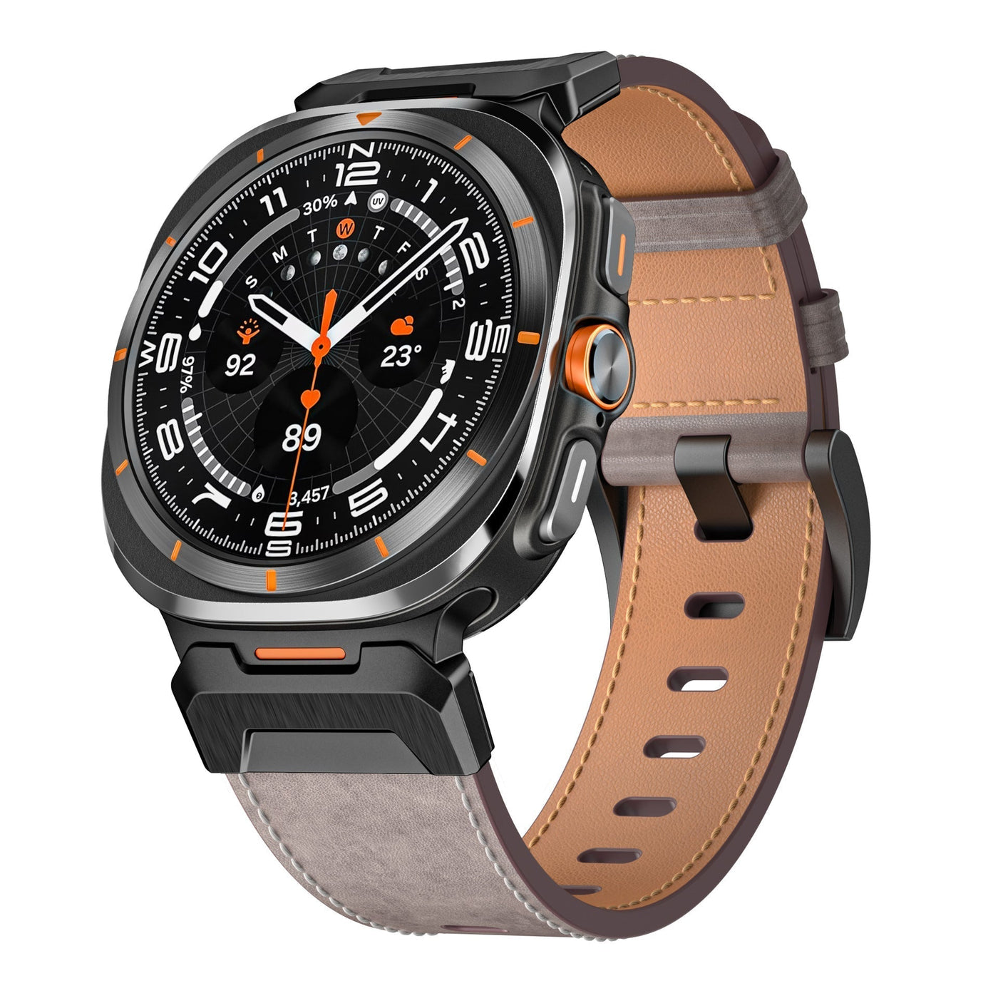 Taktisches Lederarmband für Samsung Watch 7 Ultra