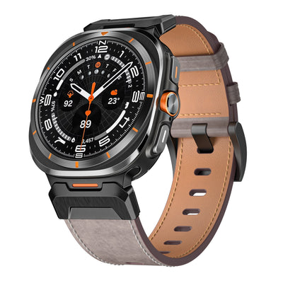 Taktisches Lederarmband für Samsung Watch 7 Ultra
