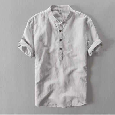 Merrick™ – Herren T-Shirt mit Henley-Kragen & Knopfdetail aus Baumwolle