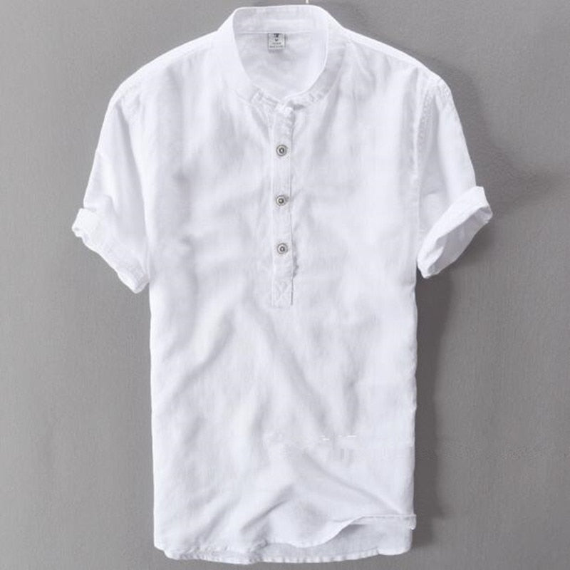 Merrick™ – Herren T-Shirt mit Henley-Kragen & Knopfdetail aus Baumwolle