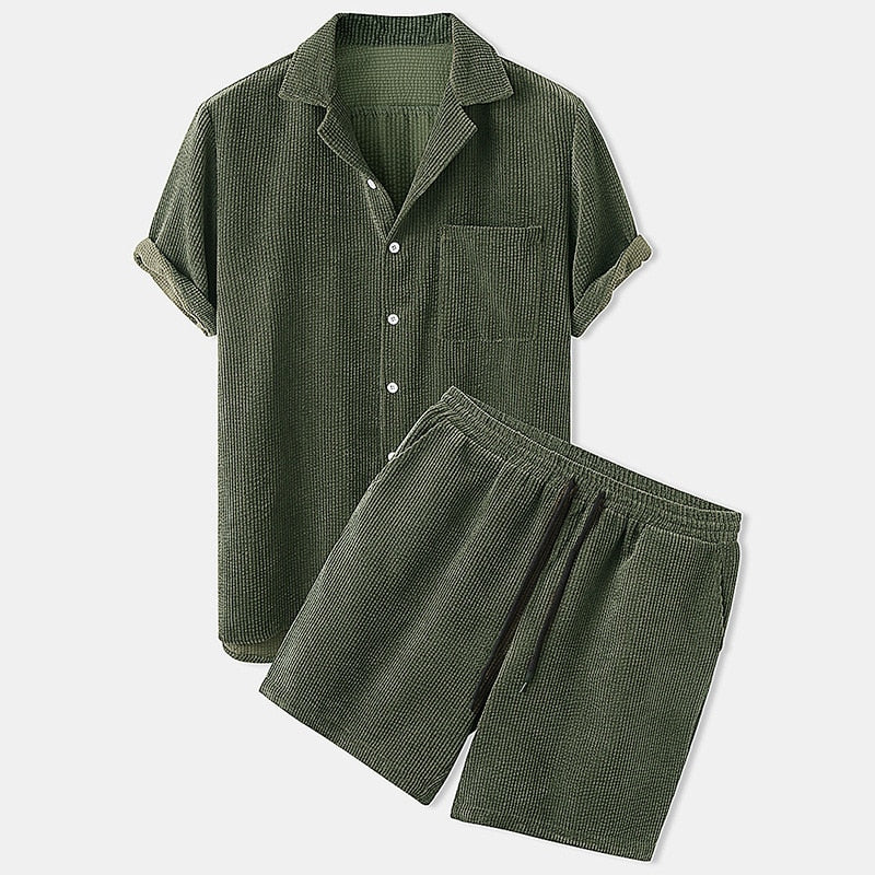 Magnus™ – Herren Sommer-Set mit Kurzarmhemd & Shorts