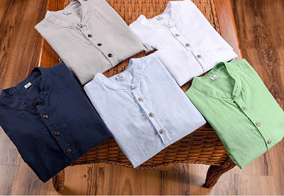 Merrick™ – Herren T-Shirt mit Henley-Kragen & Knopfdetail aus Baumwolle