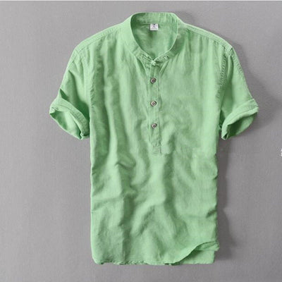 Merrick™ – Herren T-Shirt mit Henley-Kragen & Knopfdetail aus Baumwolle