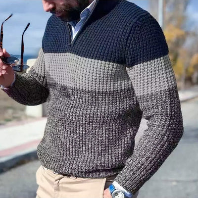 Farbblock-Pullover für Herren