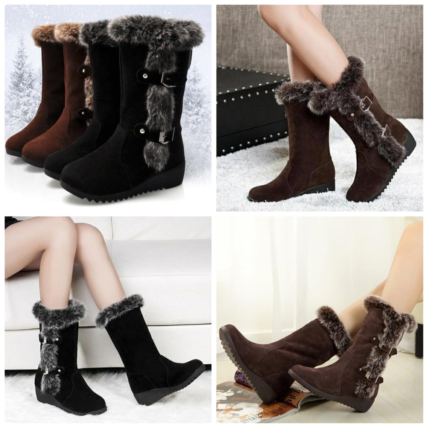 "Olivia" Warme Winterstiefel