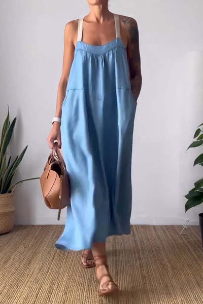 Sophie – Lässiges Sommerkleid mit weiten Trägern für Damen