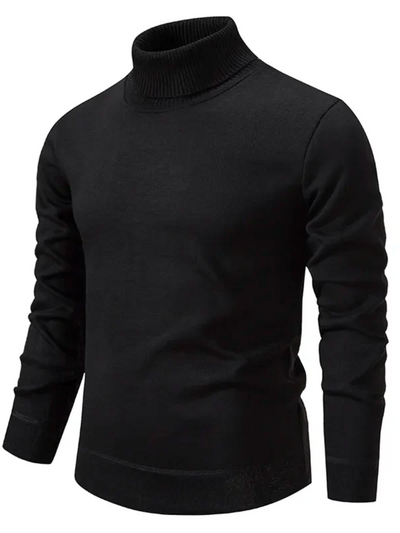 Klassischer warmer Herrenpullover | Rollkragen