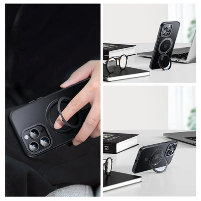 Magnetische Hülle mit Ständer für iPhone