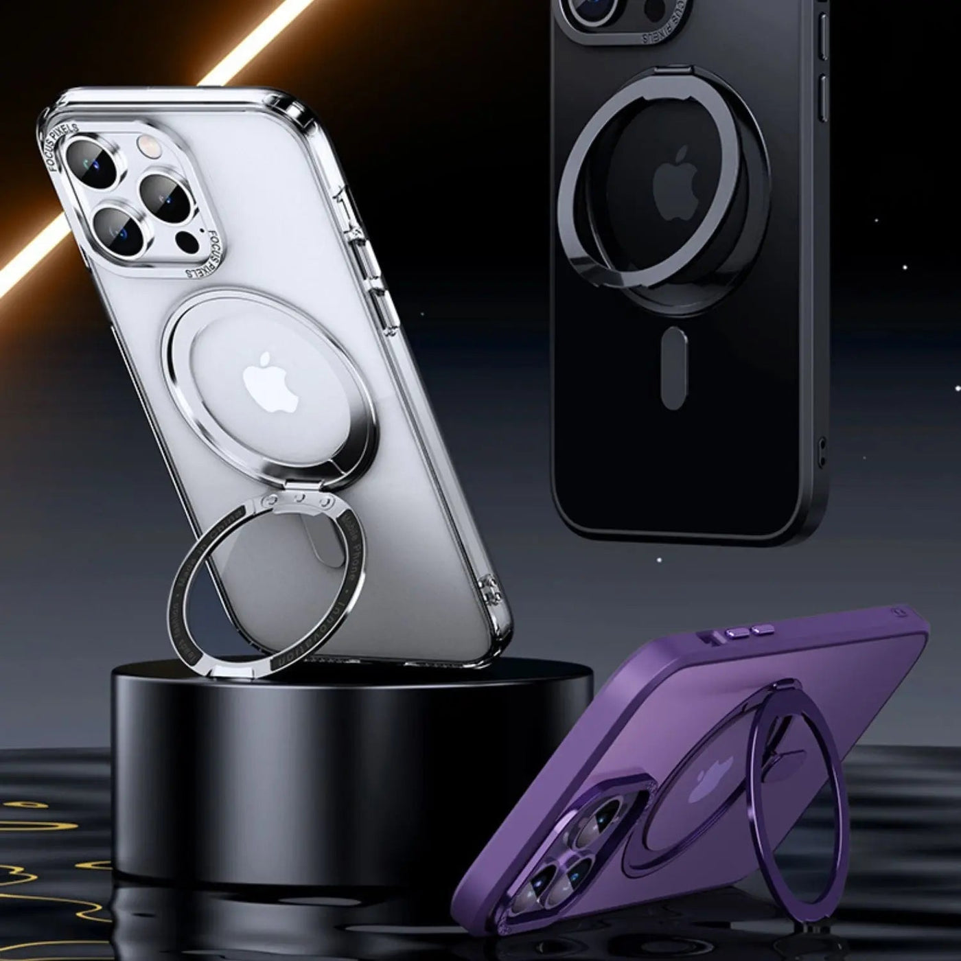 Magnetische Hülle mit Ständer für iPhone