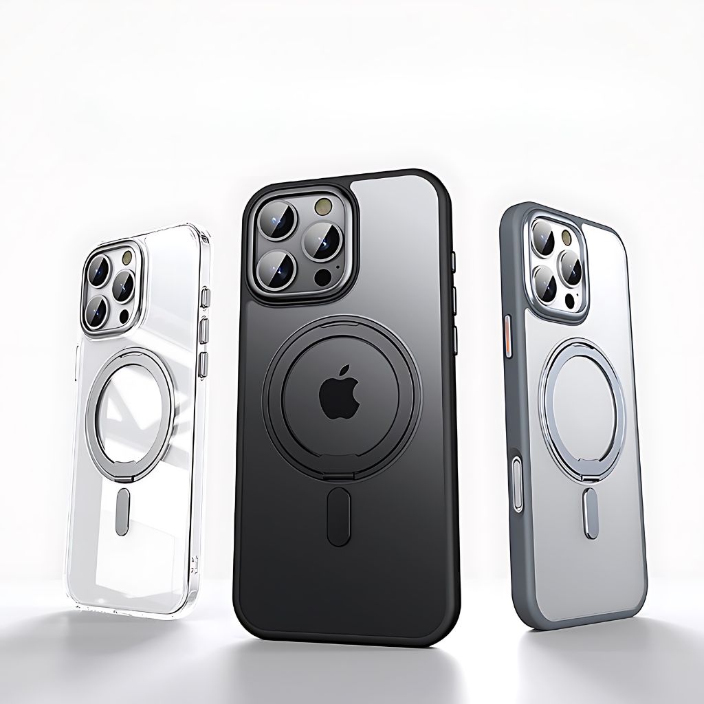 Magnetische Hülle mit Ständer für iPhone