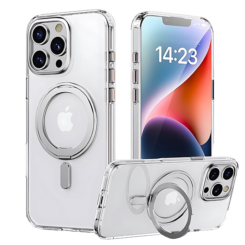 Magnetische Hülle mit Ständer für iPhone