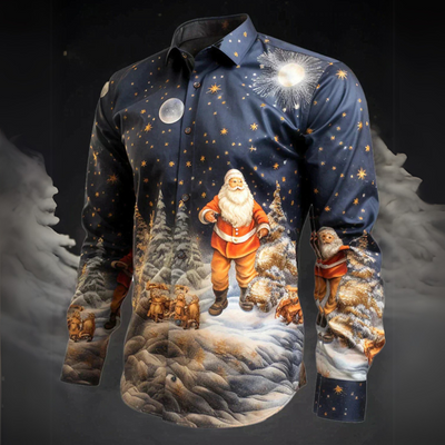 Weihnachtsmann Hemd für Herren