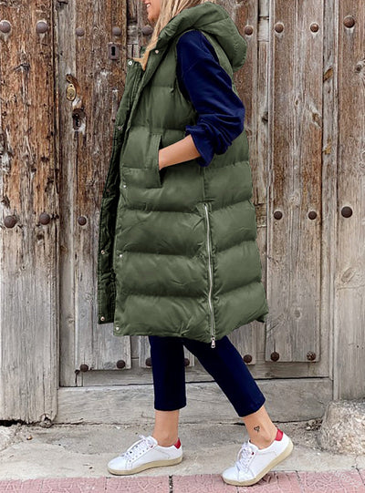 "Lola" Casual Winterweste mit Kapuze