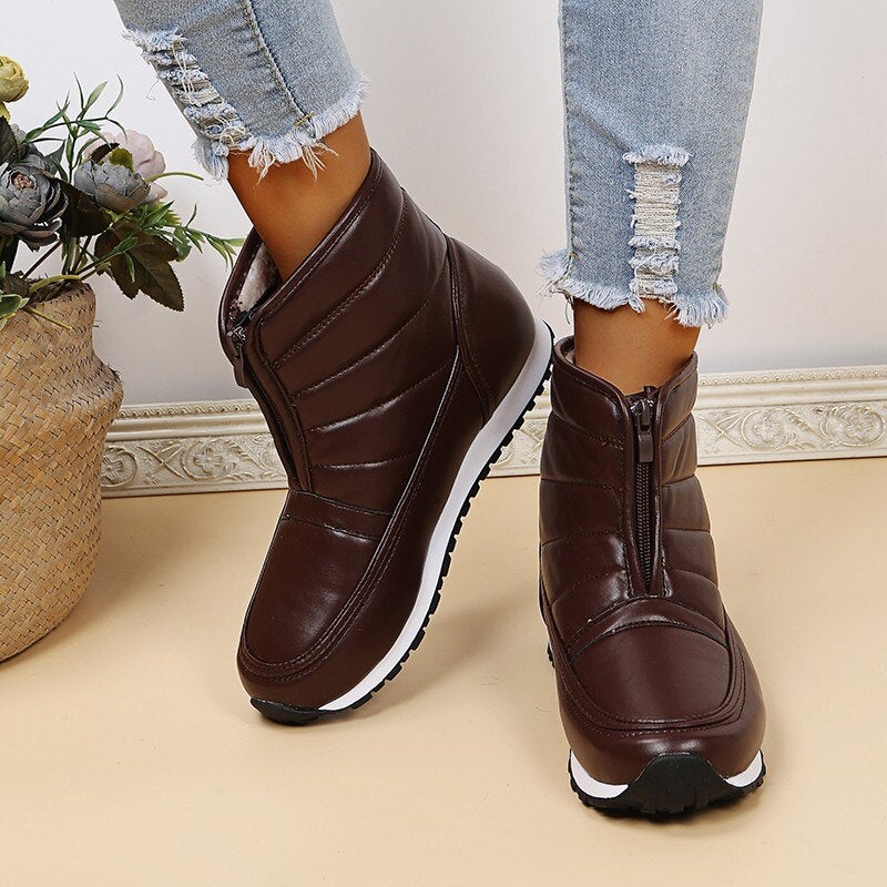 "Nina" Sportliche Lederstiefel