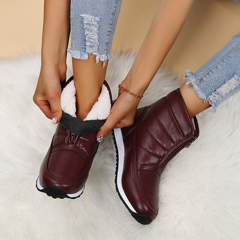 "Nina" Sportliche Lederstiefel