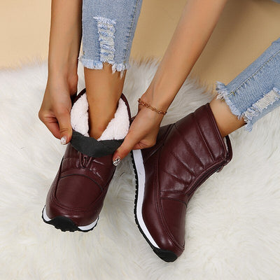 "Nina" Sportliche Lederstiefel