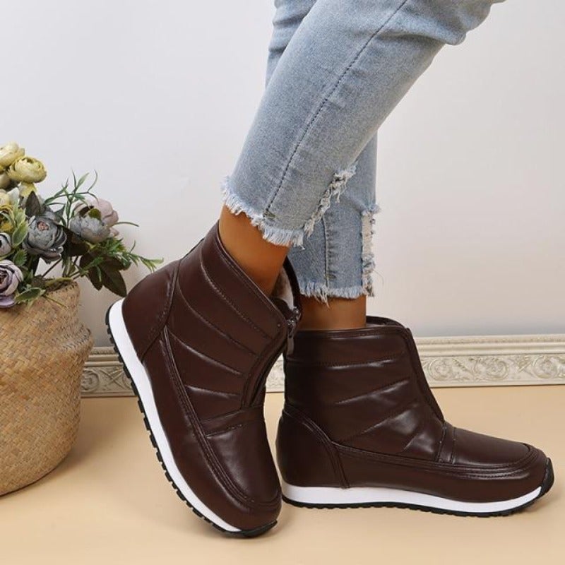 "Nina" Sportliche Lederstiefel