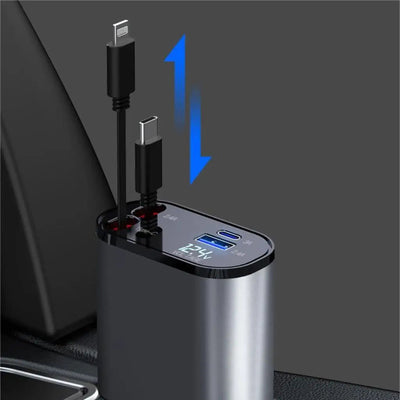 4-in-1 Teleskop-Ladegerät für das Auto
