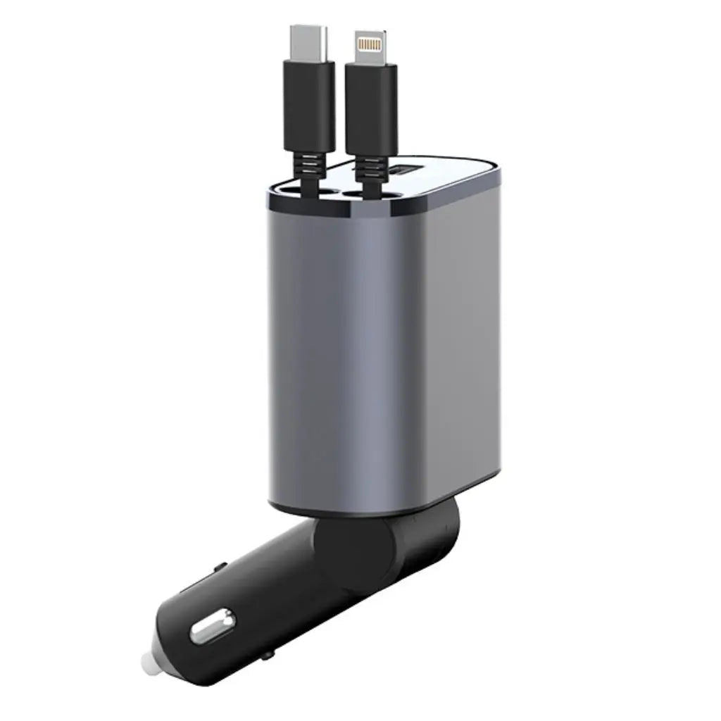 4-in-1 Teleskop-Ladegerät für das Auto