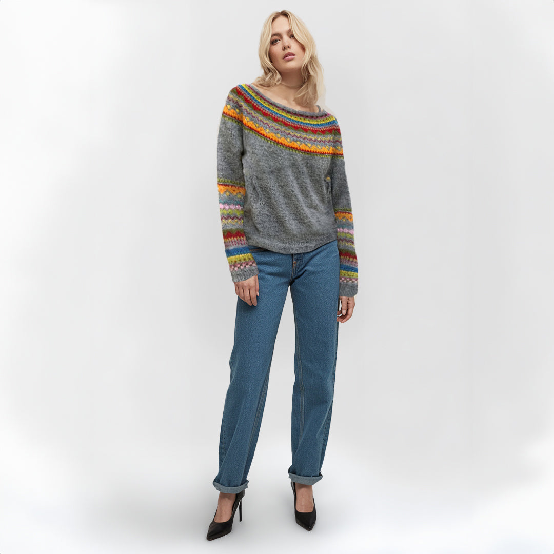 Marie | Warmer Retro-Strickpullover