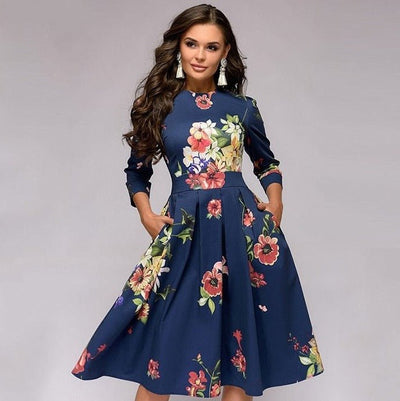 Mittellanges Kleid für Damen