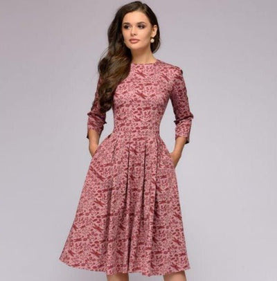 Mittellanges Kleid für Damen