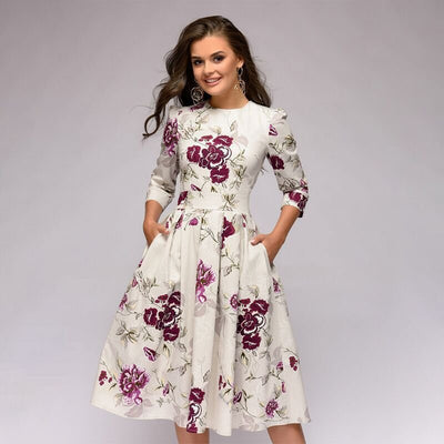 Mittellanges Kleid für Damen