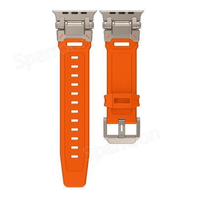 Explorer Tactical Fluoro Gummi Strape+Metal Ultra Case Für Apple Watch 9 8 7 6 5 4 SE