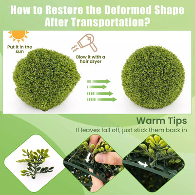 Boxora™ | 2 STÜCK 50cm Kunstpflanze Buchsbaum