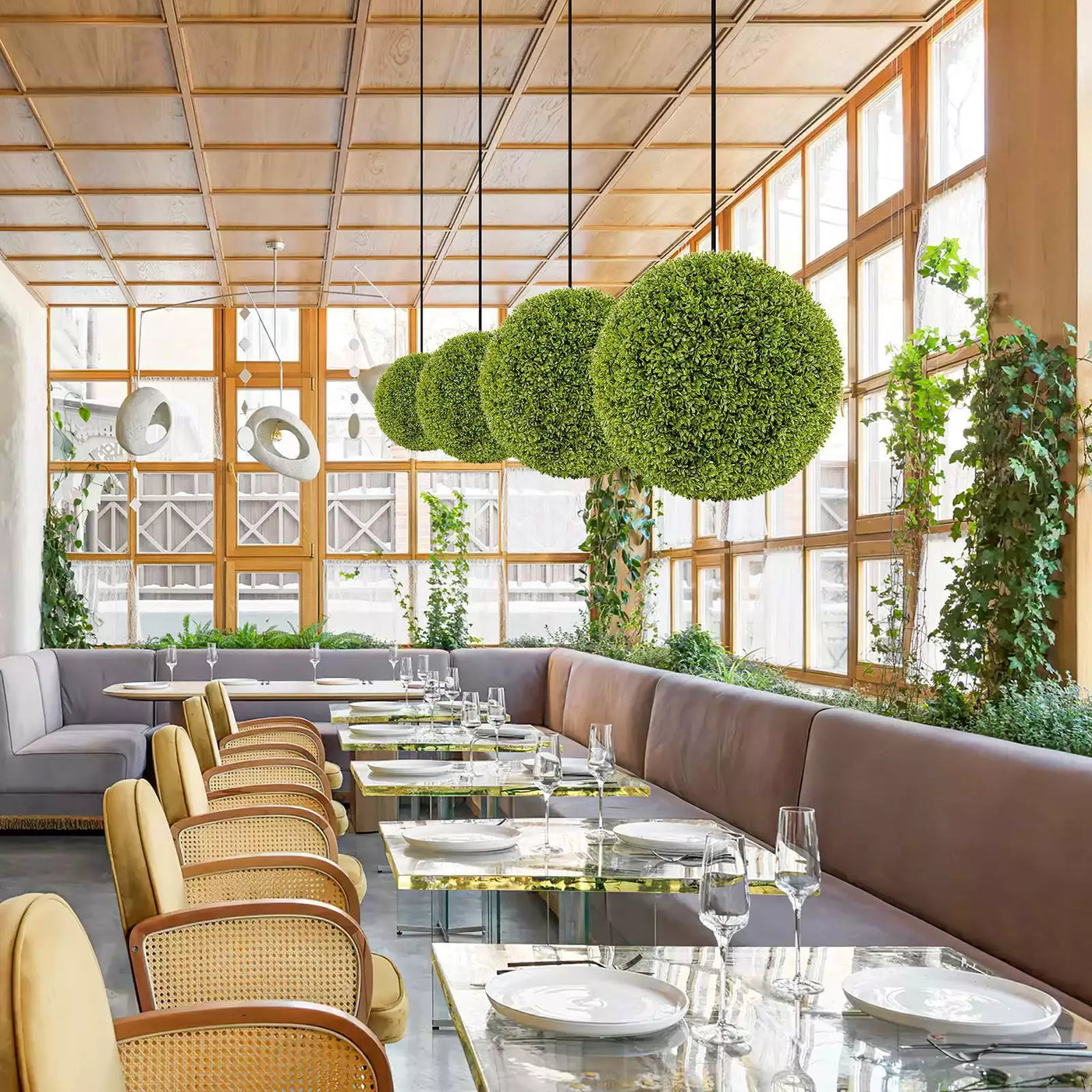 Boxora™ | 2 STÜCK 50cm Kunstpflanze Buchsbaum