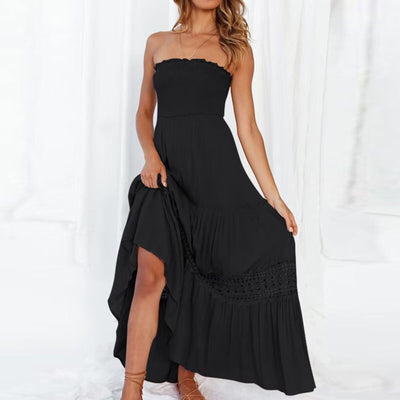 Seraphina | Atemberaubendes Maxikleid mit Spitzenkante