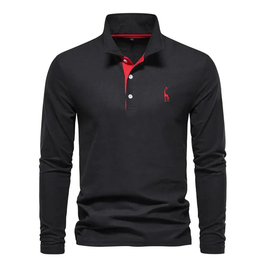 Langarm-Polohemd für Herren