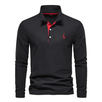 Langarm-Polohemd für Herren