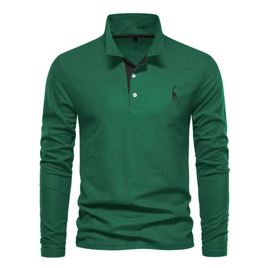 Langarm-Polohemd für Herren