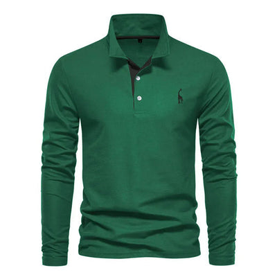 Langarm-Polohemd für Herren