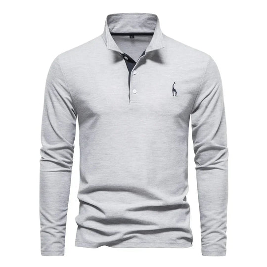 Langarm-Polohemd für Herren