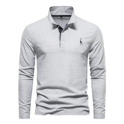 Langarm-Polohemd für Herren