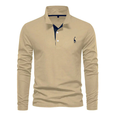 Langarm-Polohemd für Herren