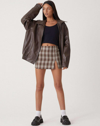 Sophia | Lässige Lederjacke in Übergröße