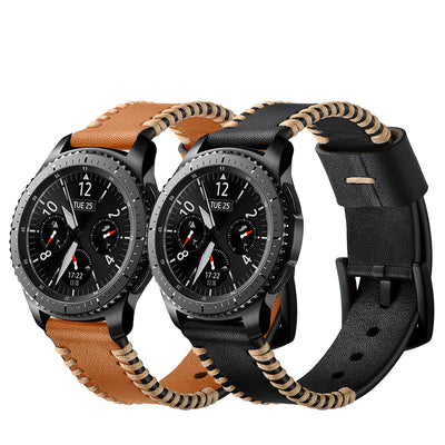 Leder Handgenähter Armband für Samsung Galaxy Watch 4/5/6/7-20mm